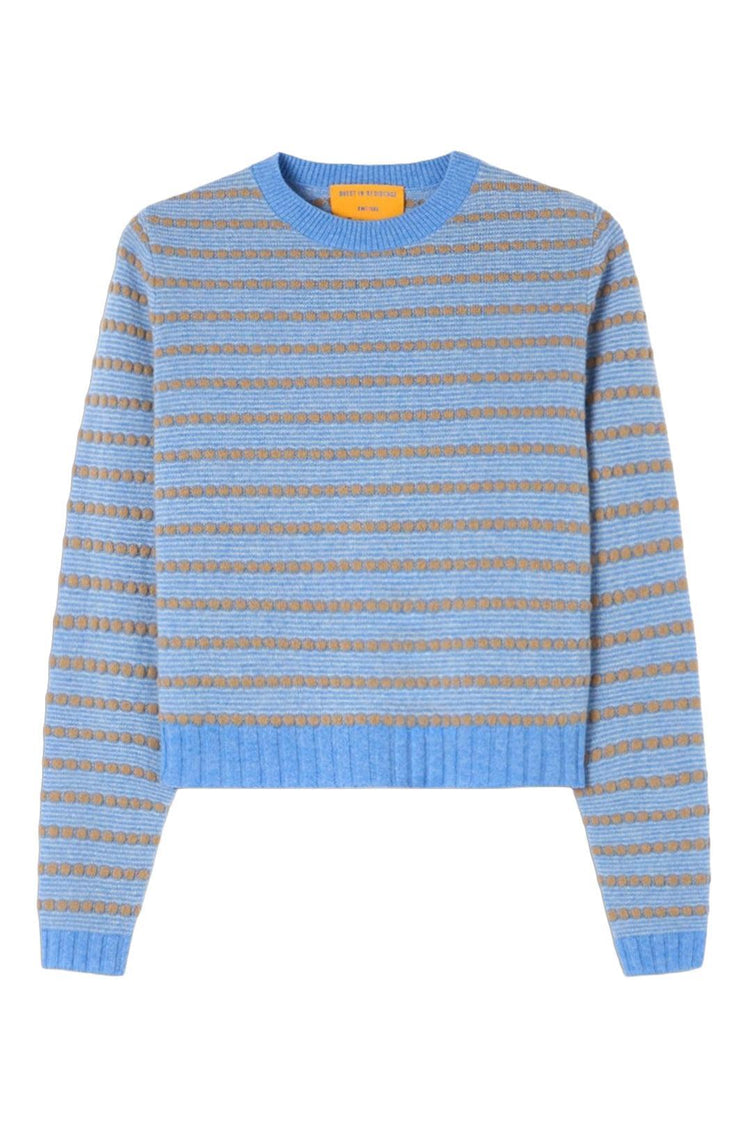 Guest In Residence-Pebble Stripe Shrunken Crew Knit-dgallerystore
