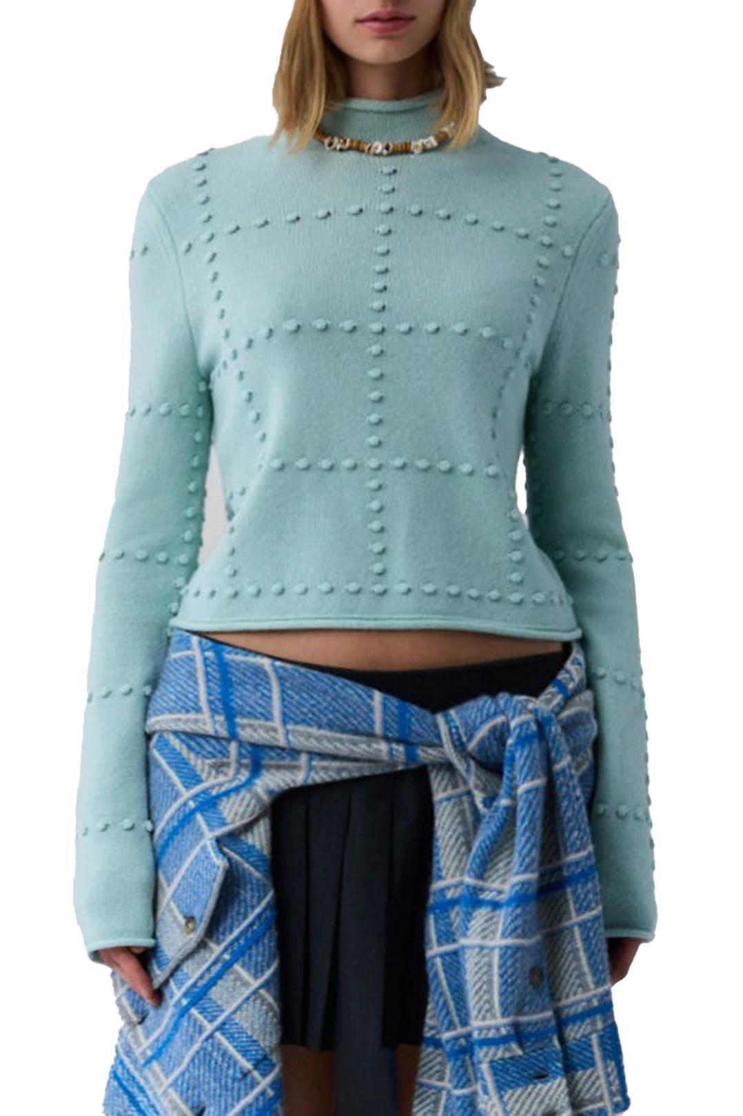 Guest In Residence-Popcorn top in cashmere blend seaglass-dgallerystore