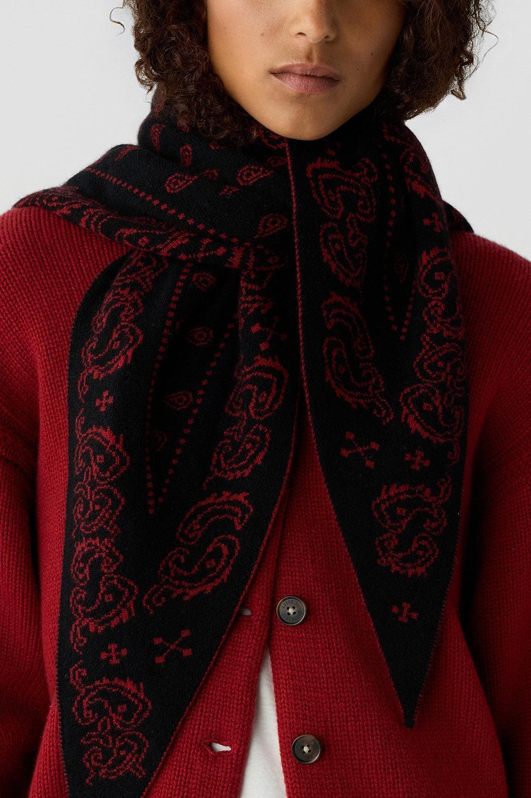 Guest In Residence-The wild rag carmine black-dgallerystore