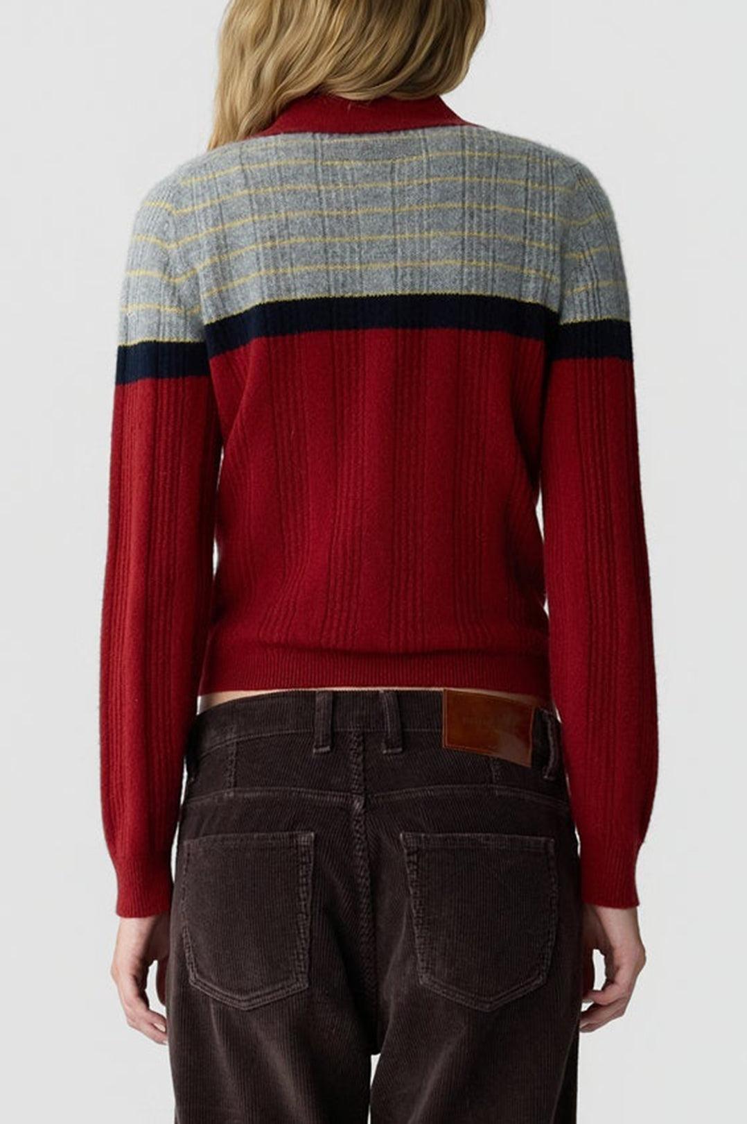 Guest In Residence-Track polo carmine combo-dgallerystore