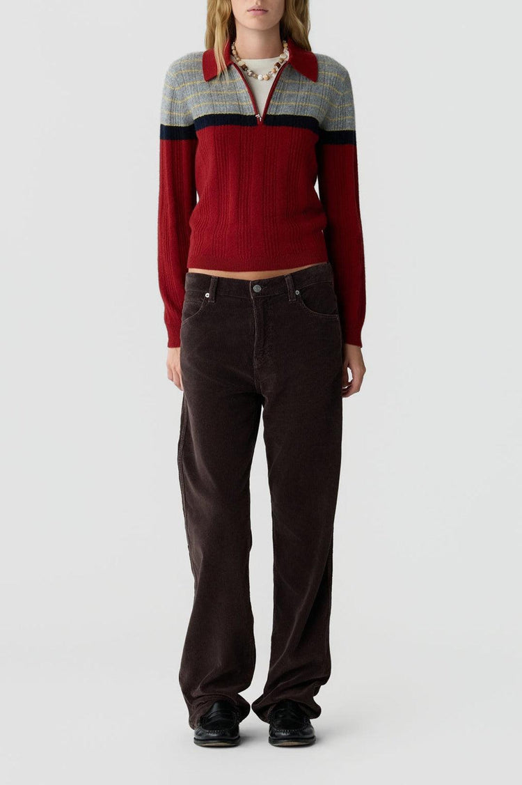 Guest In Residence-Track polo carmine combo-dgallerystore