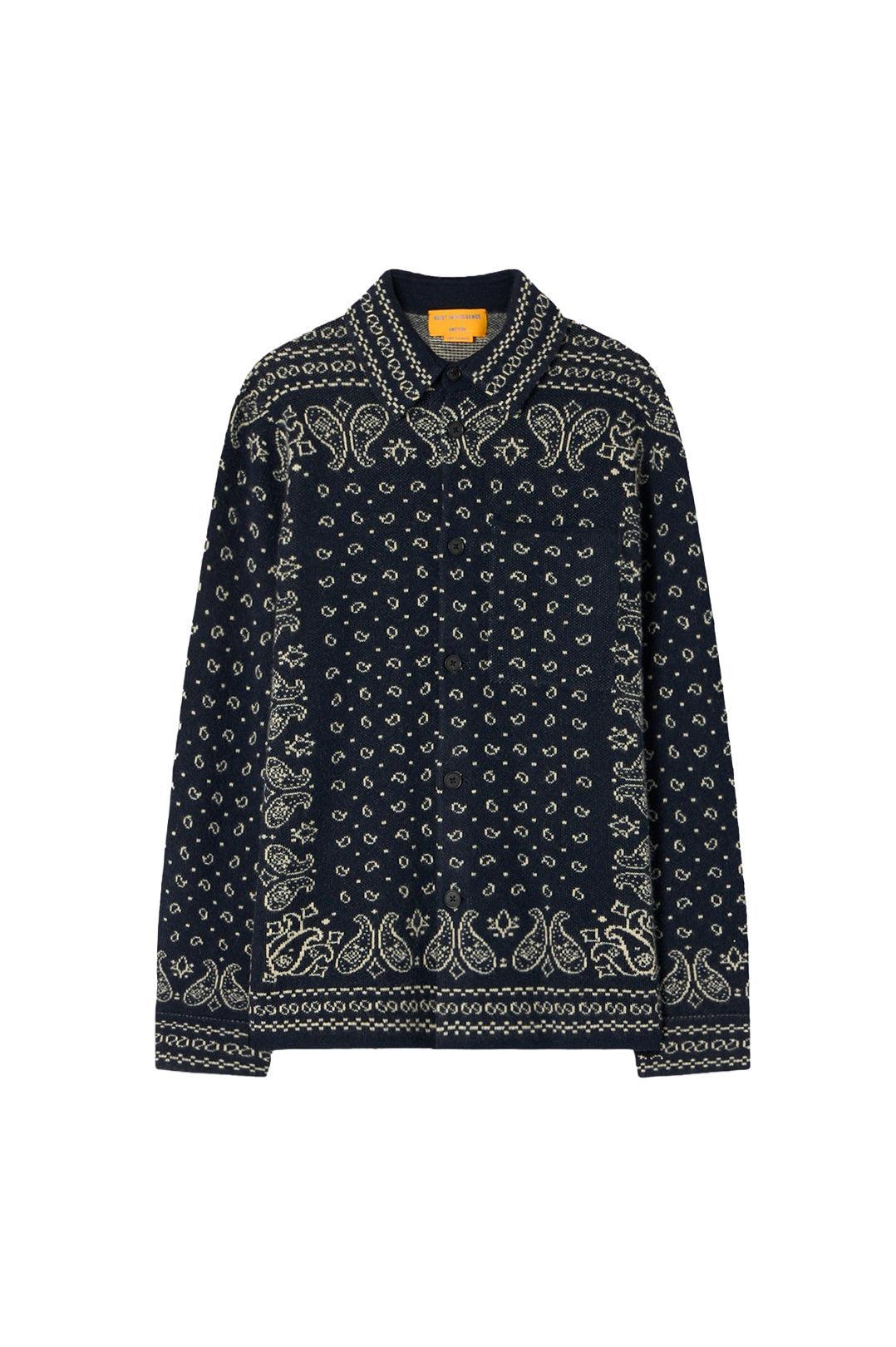 Guest In Residence-Wild rag work shirt midnight-dgallerystore