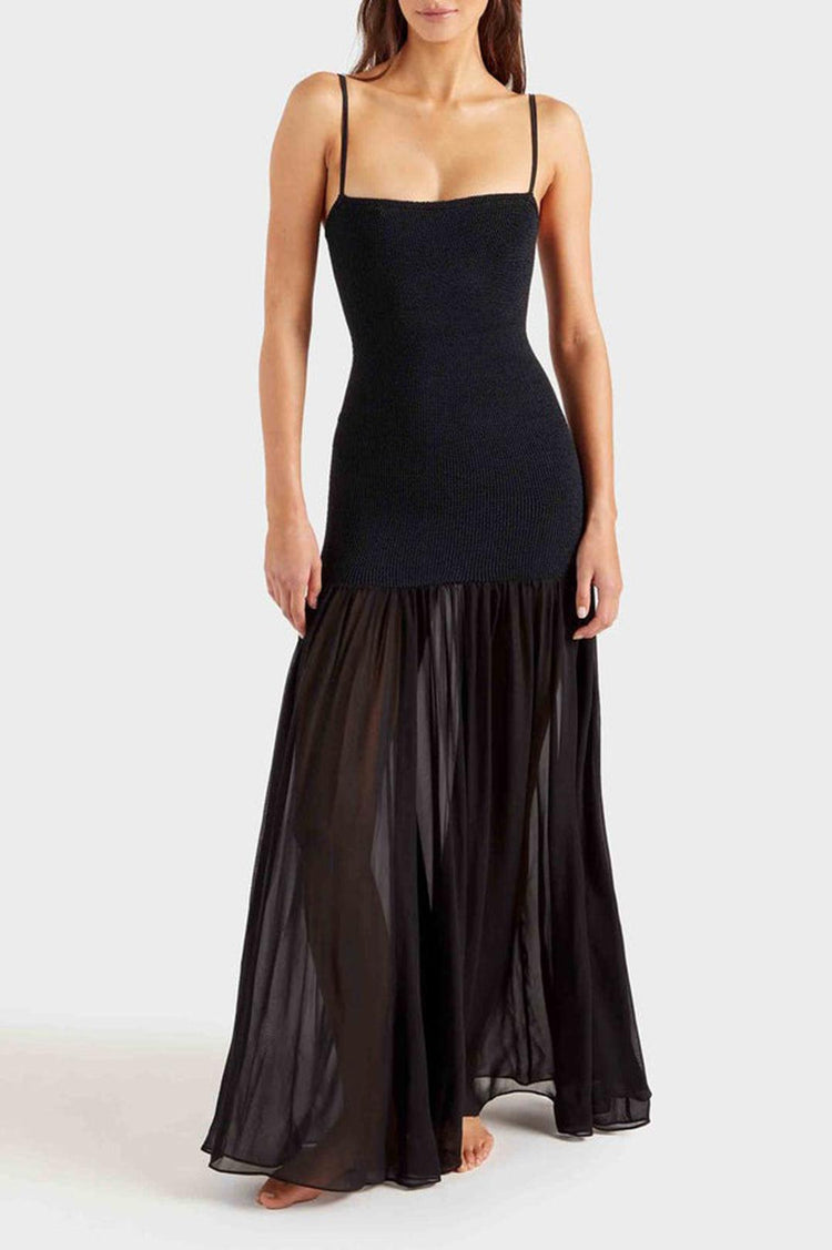 Hunza G-Hybrid dress black-dgallerystore