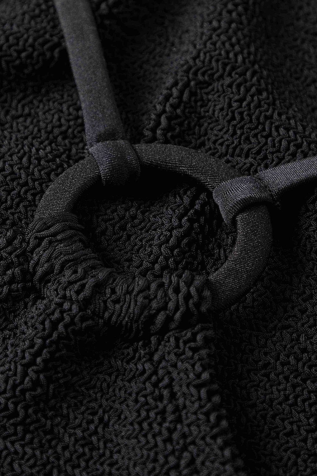 Hunza G-Jasmine swim with tonal hoop black-dgallerystore