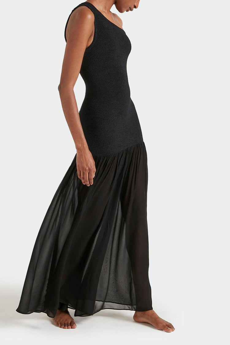 Hunza G-Nancy hybrid dress black-dgallerystore