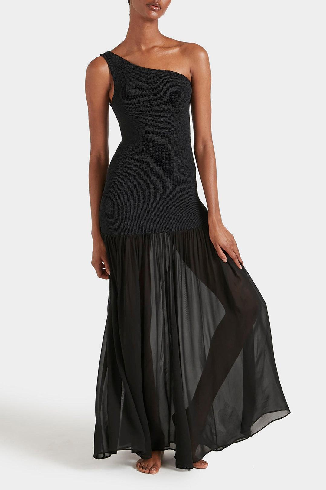 Hunza G-Nancy hybrid dress black-dgallerystore