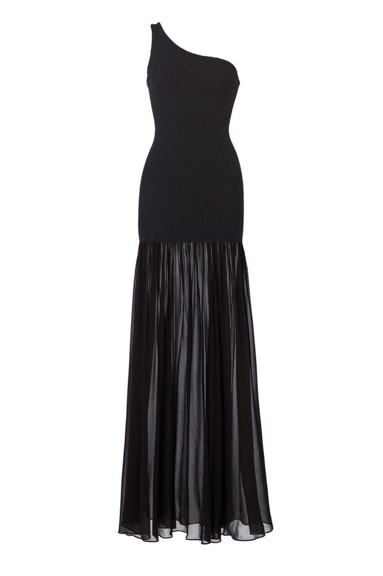 Hunza G-Nancy hybrid dress black-dgallerystore