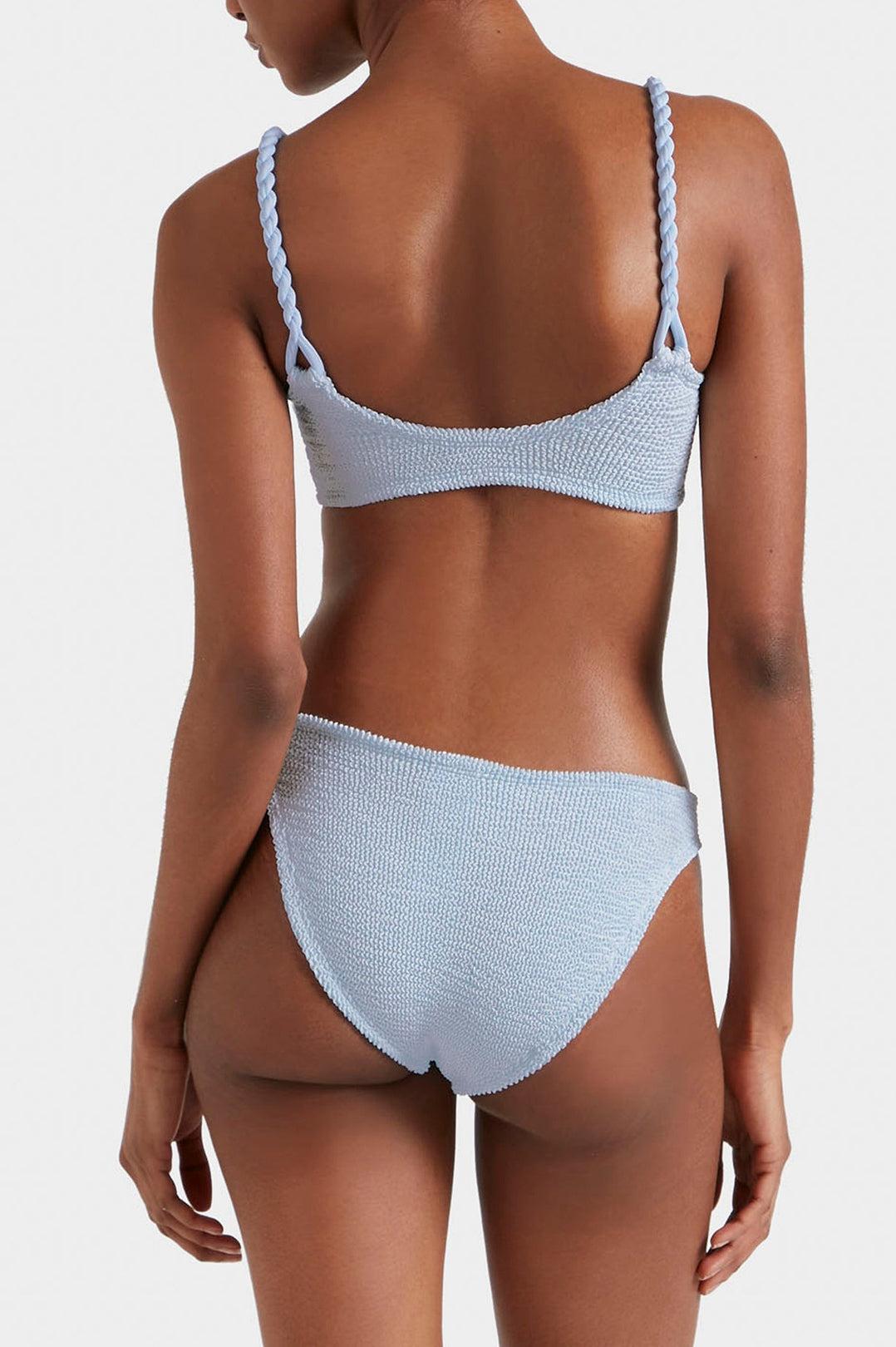 Hunza G-Phoebe bikini metallic ice blue-dgallerystore