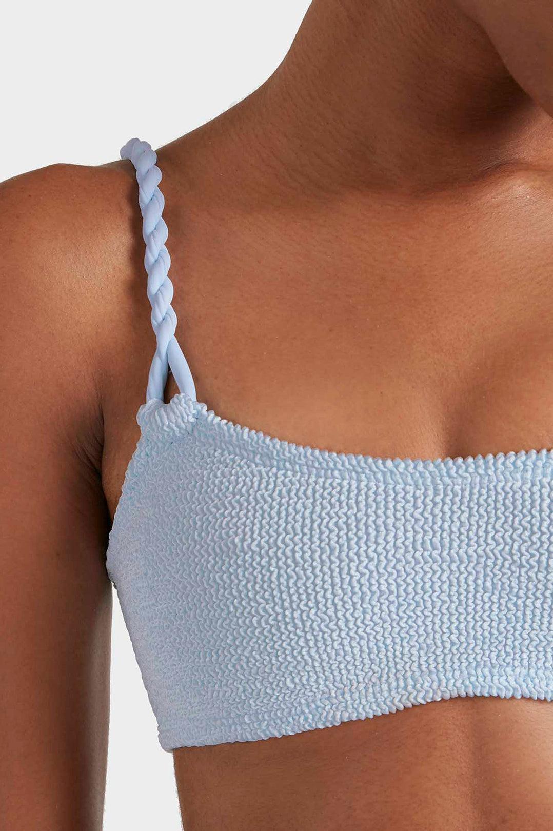 Hunza G-Phoebe bikini metallic ice blue-dgallerystore