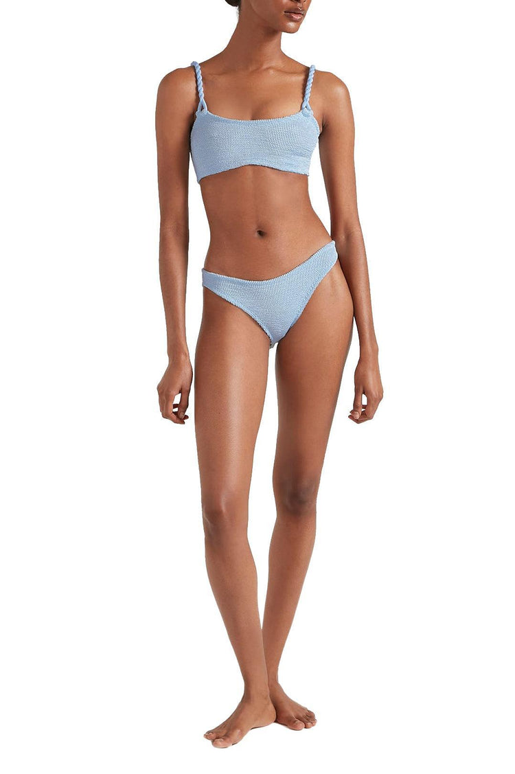 Hunza G-Phoebe bikini metallic ice blue-dgallerystore