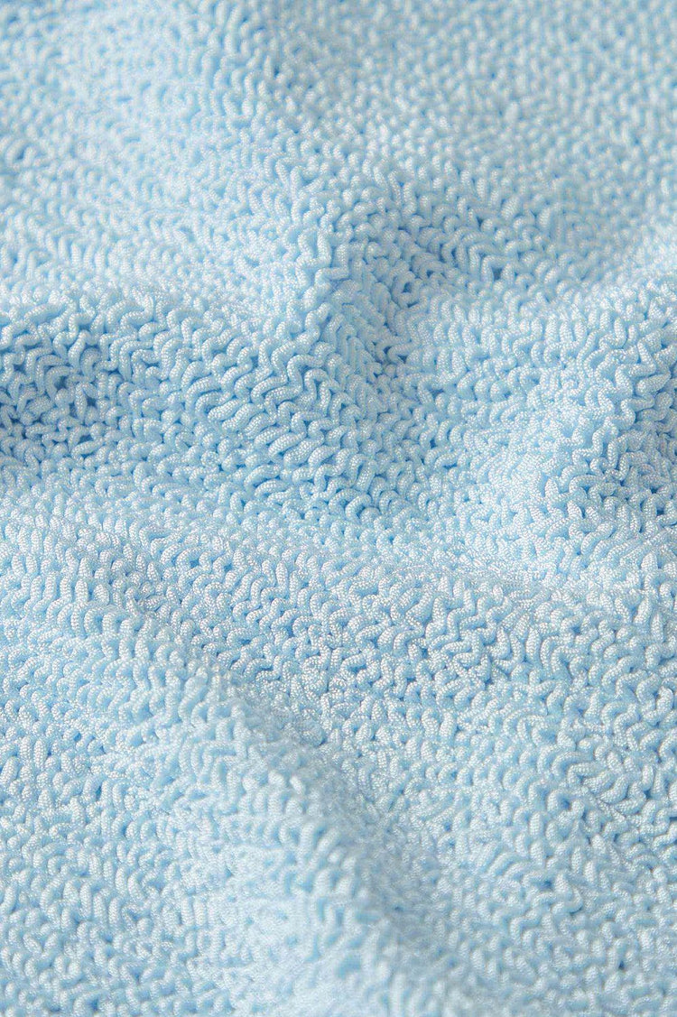 Hunza G-Square neck swim metallic ice blue-dgallerystore