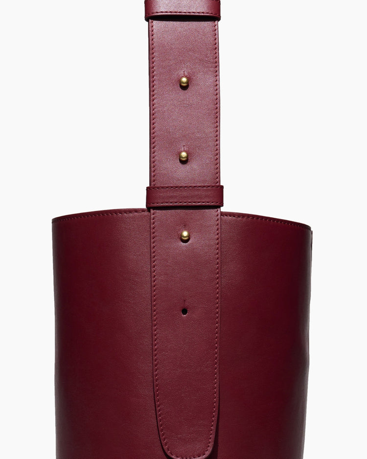 Lie Studio-The Norma Tote Burgudny Red-dgallerystore