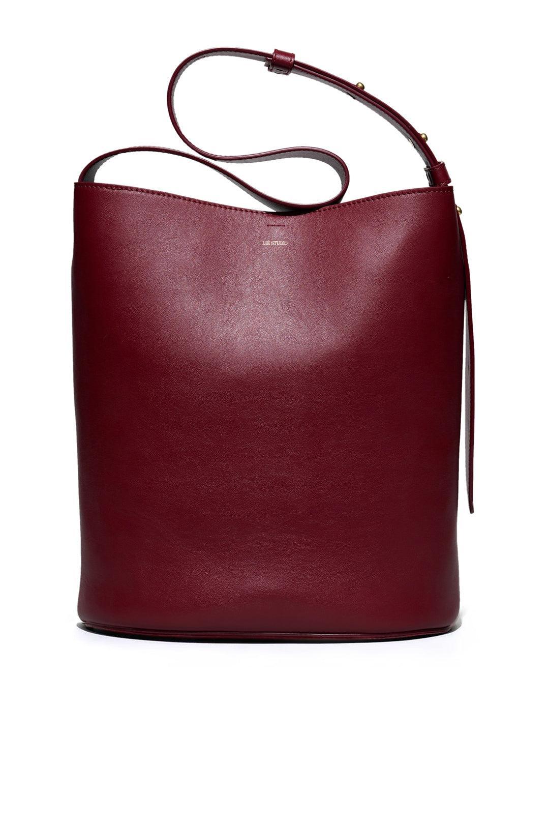 Lie Studio-The Norma Tote Burgudny Red-dgallerystore