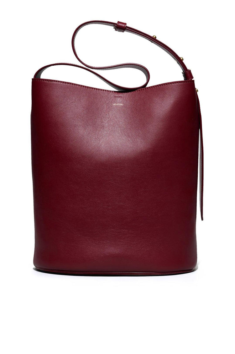 Lie Studio-The Norma Tote Burgudny Red-dgallerystore