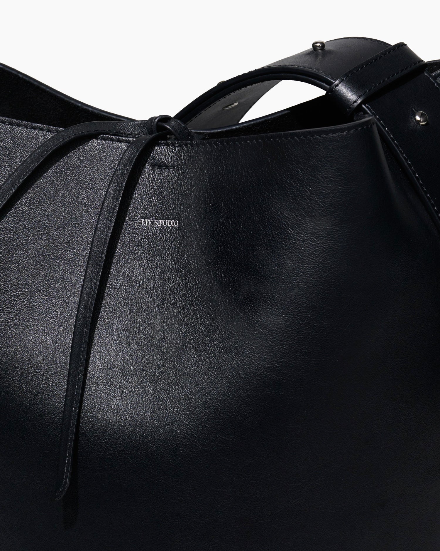 Lie Studio-The Norma Tote Solid Black-dgallerystore