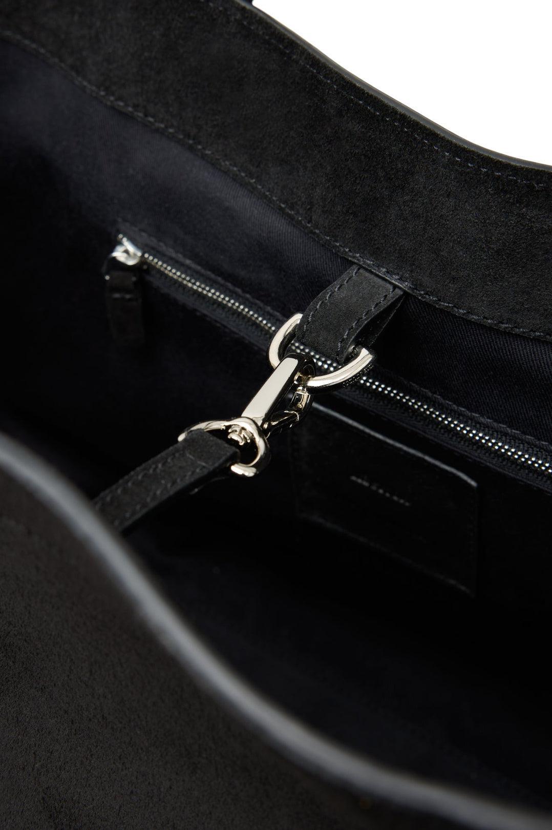 Lie Studio-The Grace tote black suede-dgallerystore