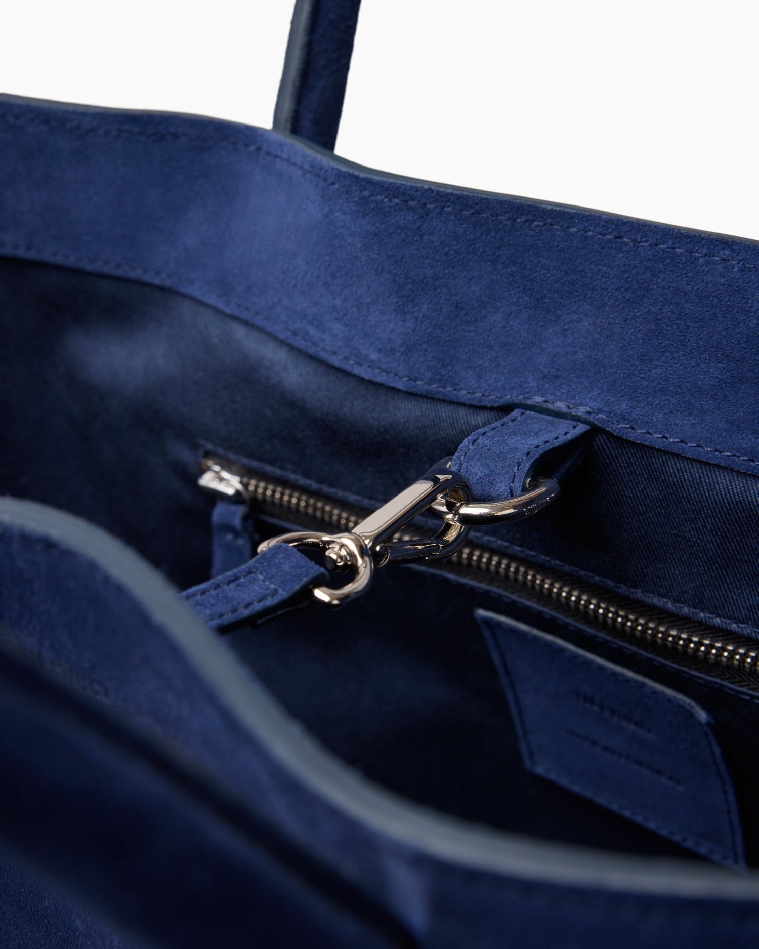 Lie Studio-The grace tote midnight blue suede-dgallerystore