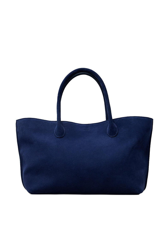 Lie Studio-The grace tote midnight blue suede-dgallerystore