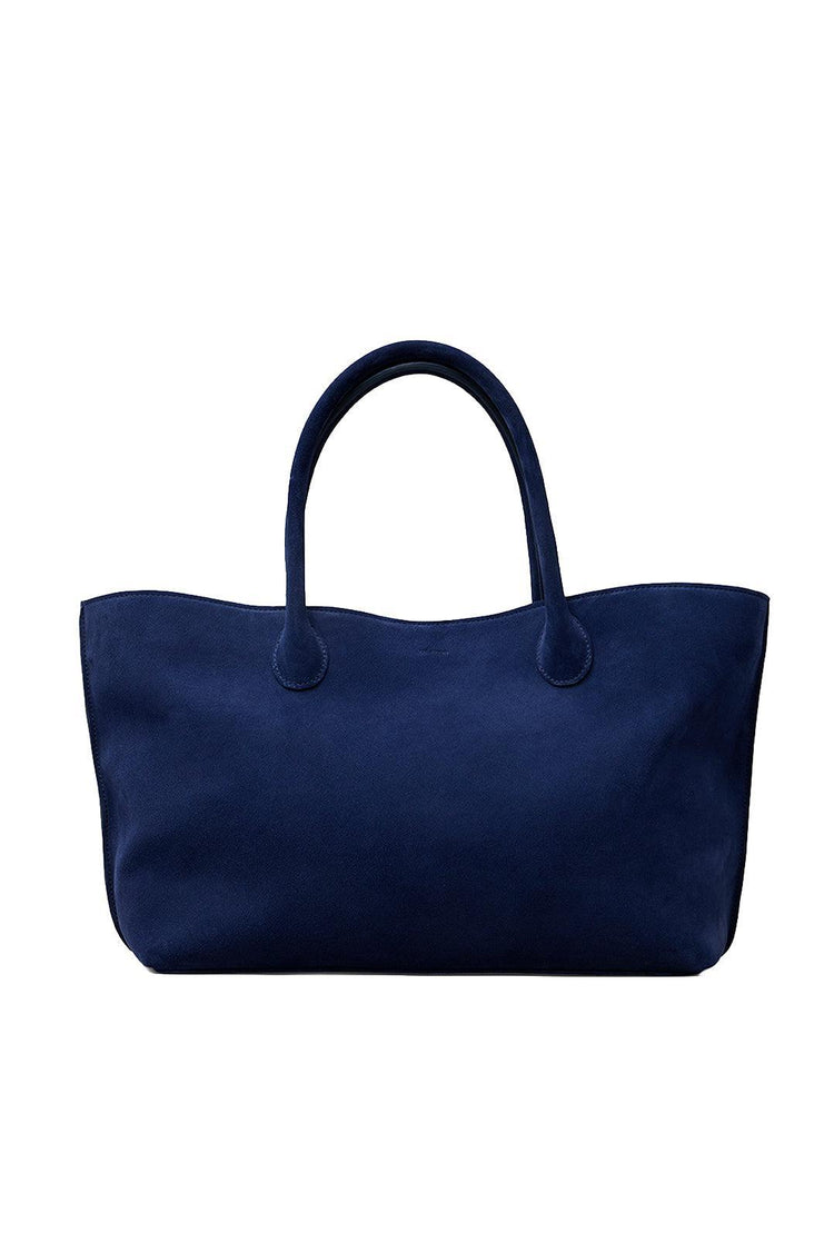 Lie Studio-The grace tote midnight blue suede-dgallerystore