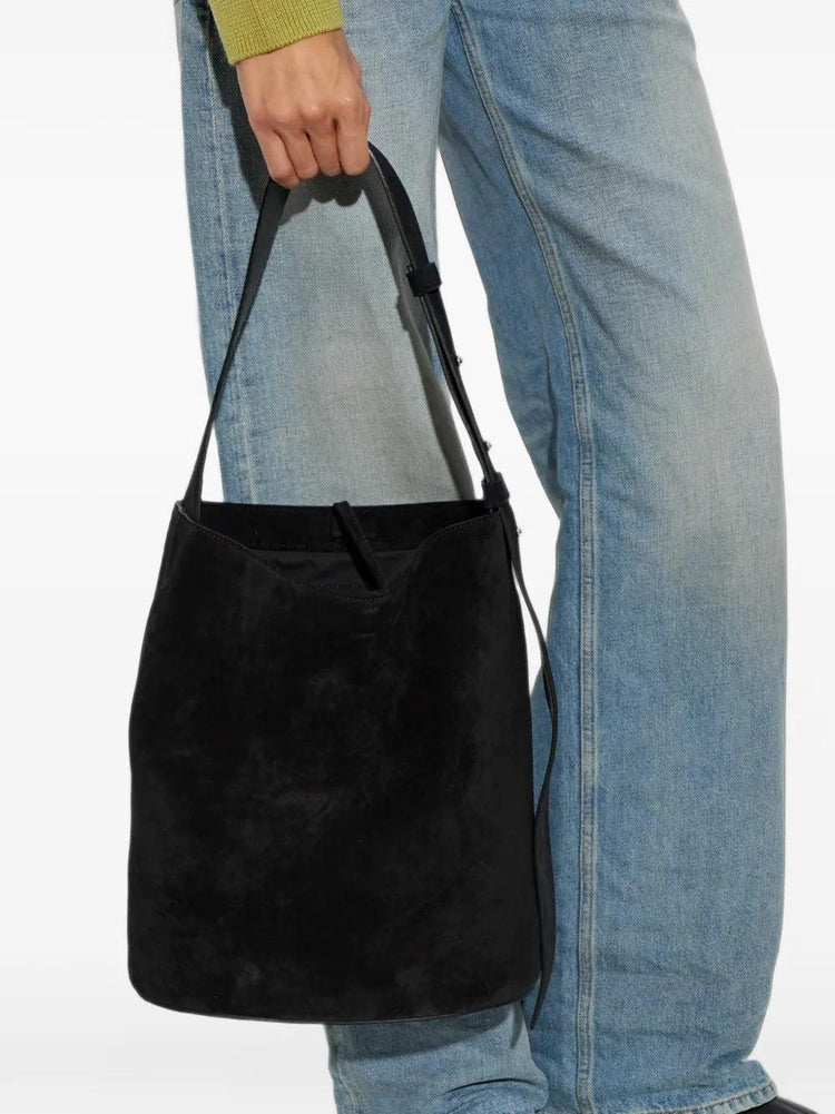 Lie Studio-The Norma tote back suede-dgallerystore