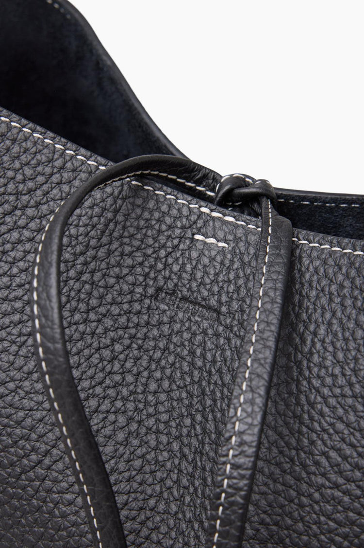 Lie Studio-The Norma tote black grosgrain-dgallerystore