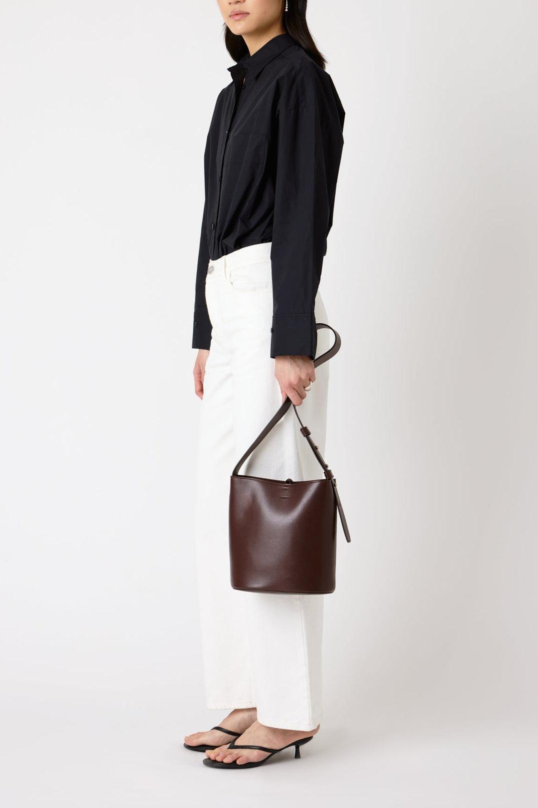 Lie Studio-The Paula tote sepia brown-dgallerystore