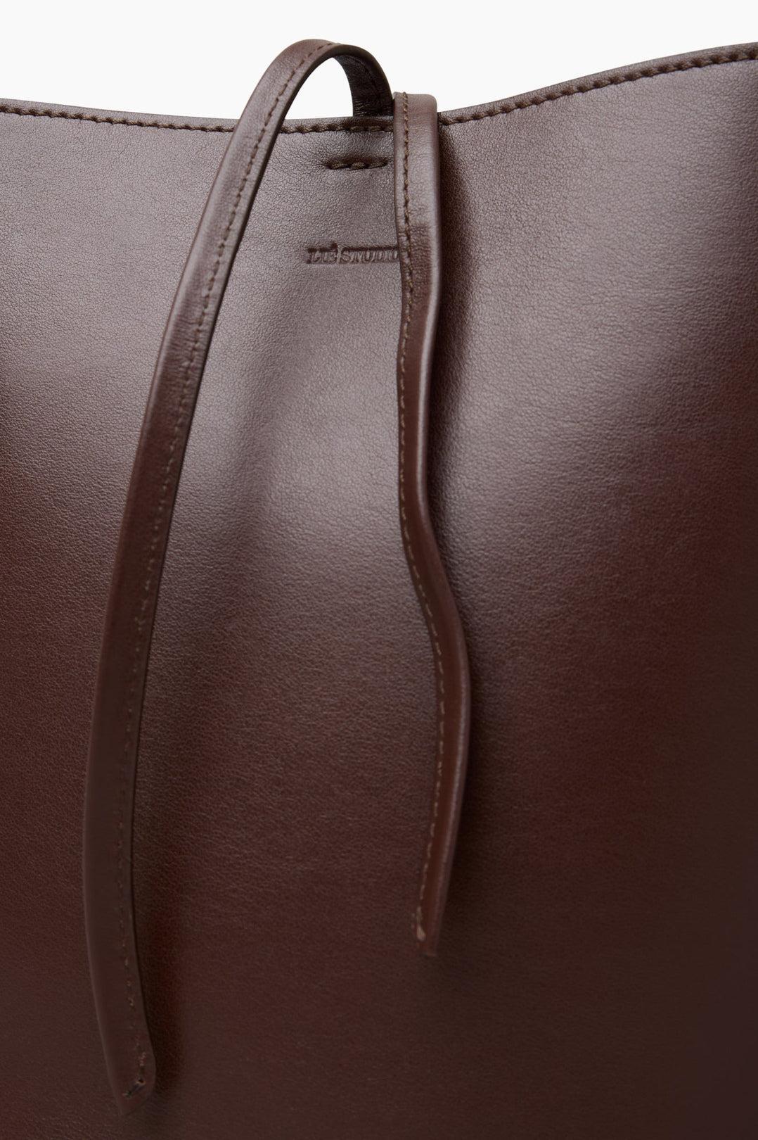 Lie Studio-The Paula tote sepia brown-dgallerystore