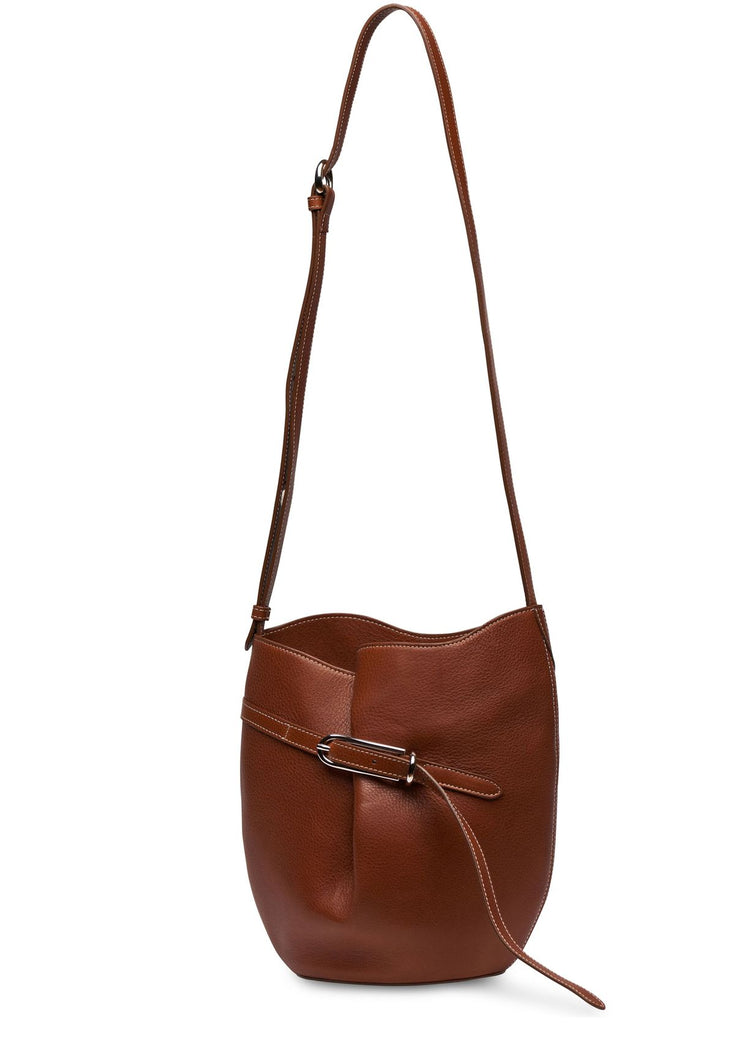 Liffner-Belted bucket bag chestnut-dgallerystore