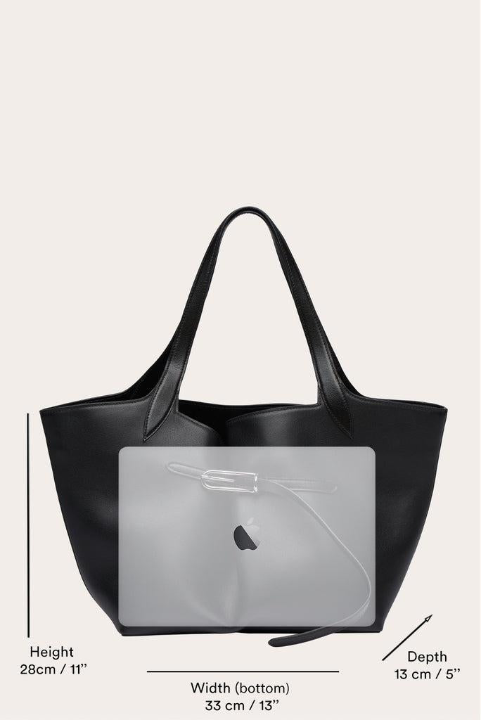 Liffner-Belted tote black-dgallerystore