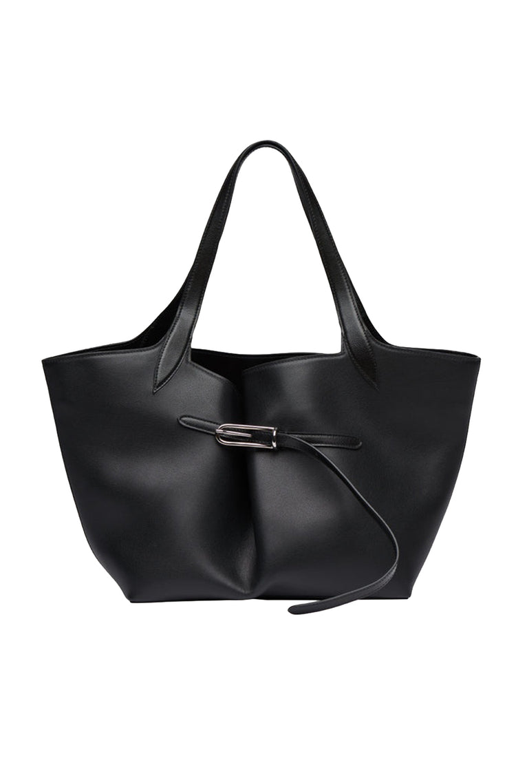 Liffner-Belted tote black-dgallerystore