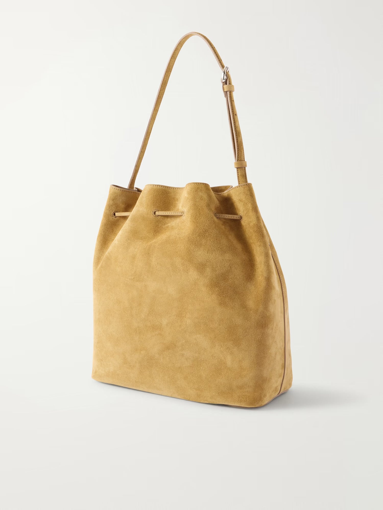 Liffner-Charm bucket cow suede sand-dgallerystore