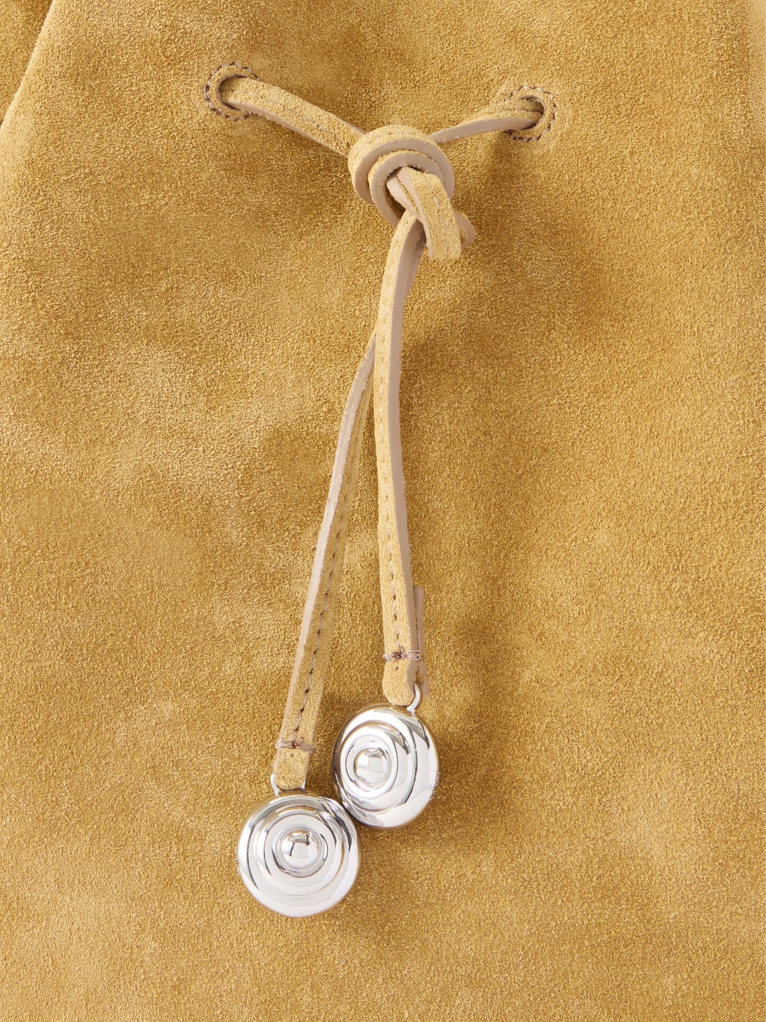 Liffner-Charm bucket cow suede sand-dgallerystore