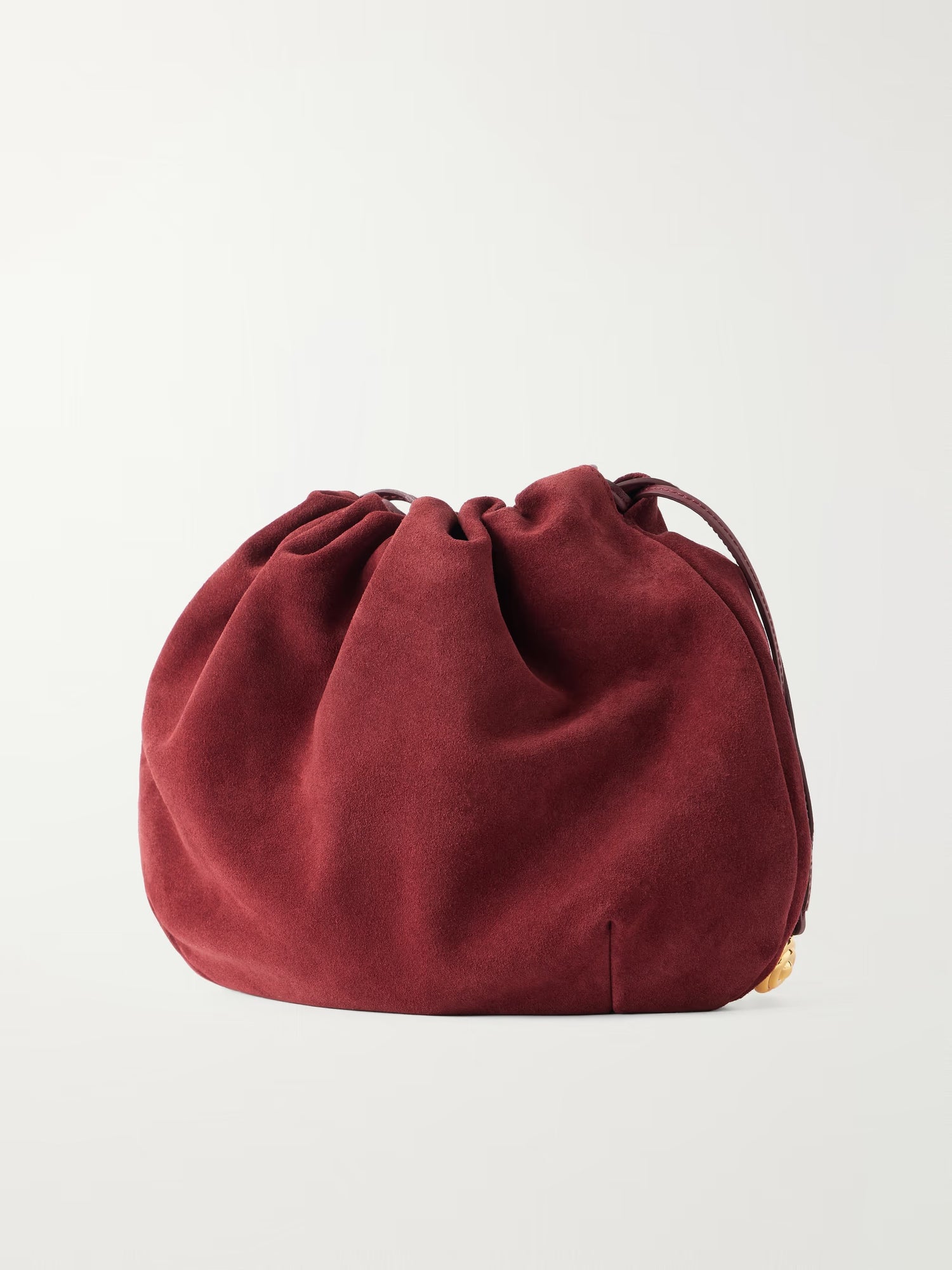 Liffner-Charm pouch suede burgundy-dgallerystore