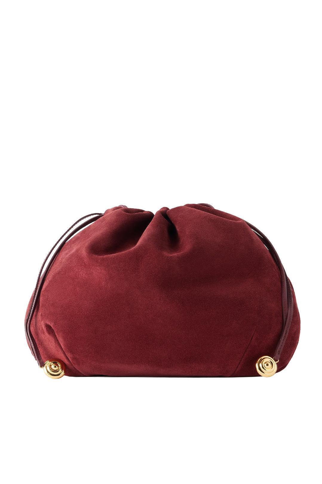 Liffner-Charm pouch suede burgundy-dgallerystore