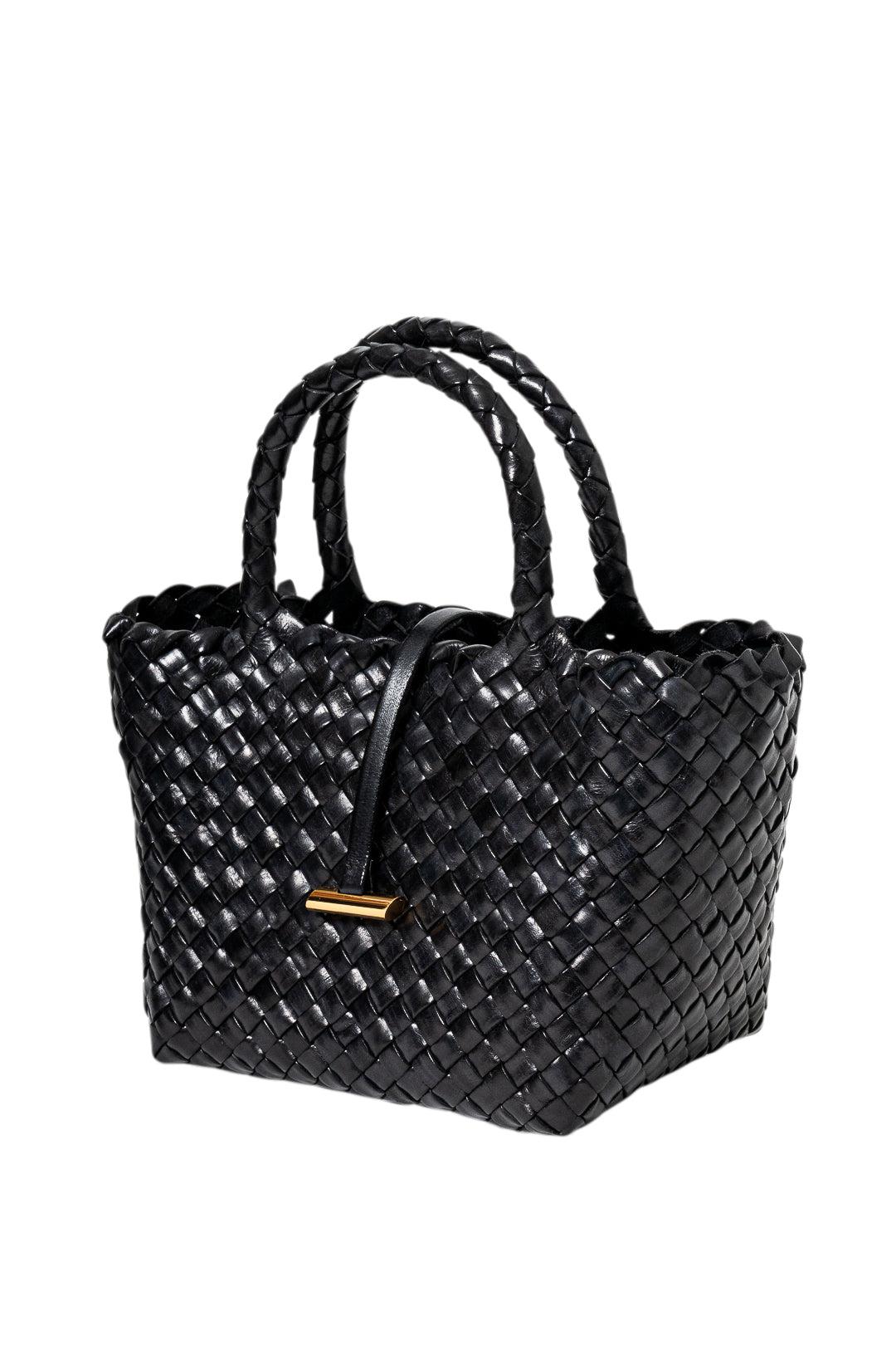 Liffner-Leather Mini Basket Bag-dgallerystore