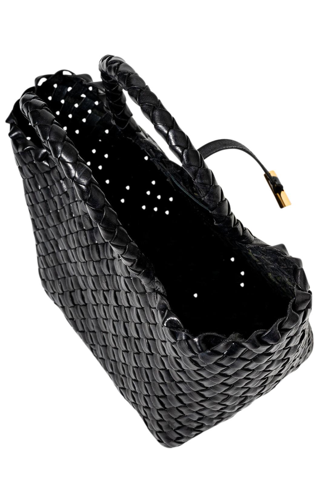 Liffner-Leather Mini Basket Bag-dgallerystore