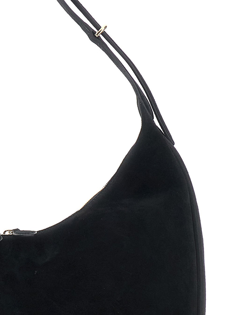 Liffner-Moon hobo cow suede black-dgallerystore