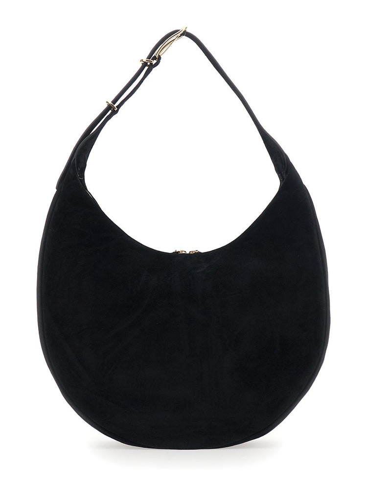 Liffner-Moon hobo cow suede black-dgallerystore