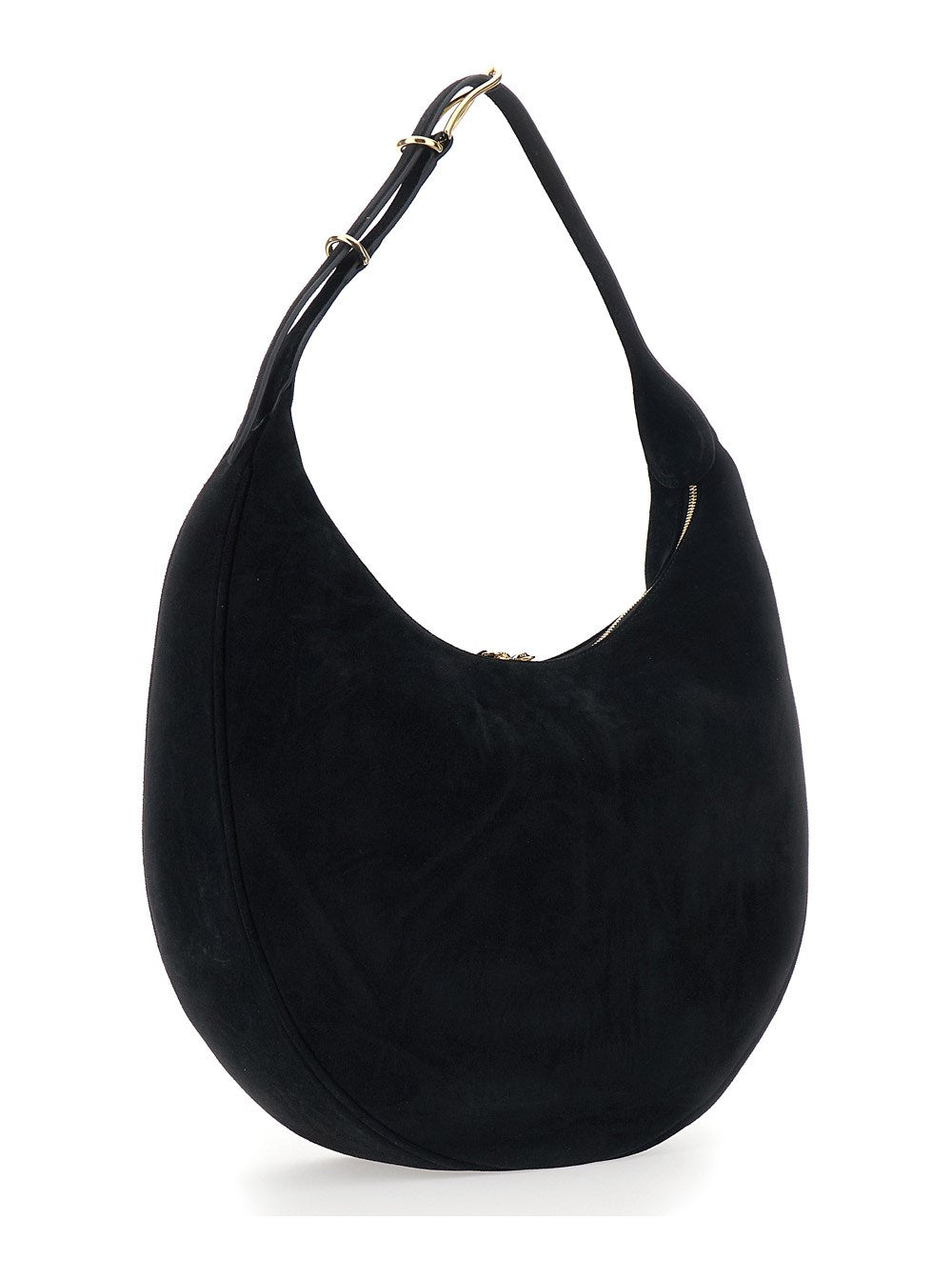 Liffner-Moon hobo cow suede black-dgallerystore