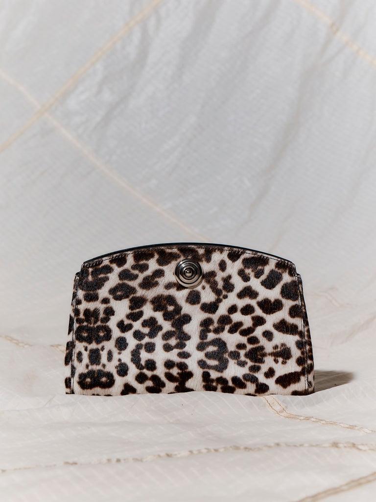 Liffner-Pushlock Clutch Snow Leopard-dgallerystore
