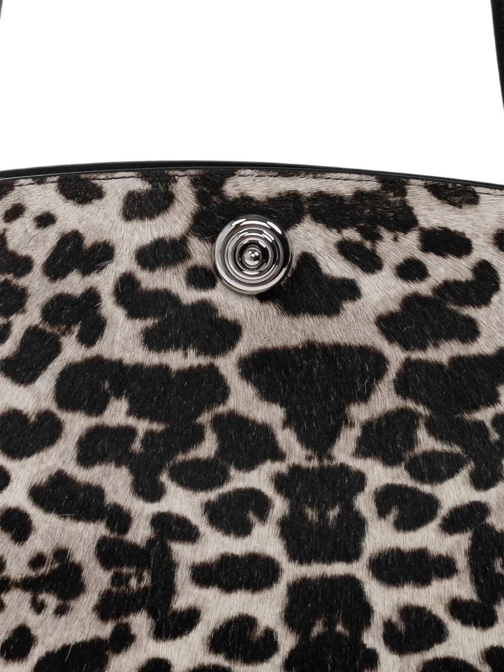 Liffner-Pushlock pouch leo hair calf-dgallerystore
