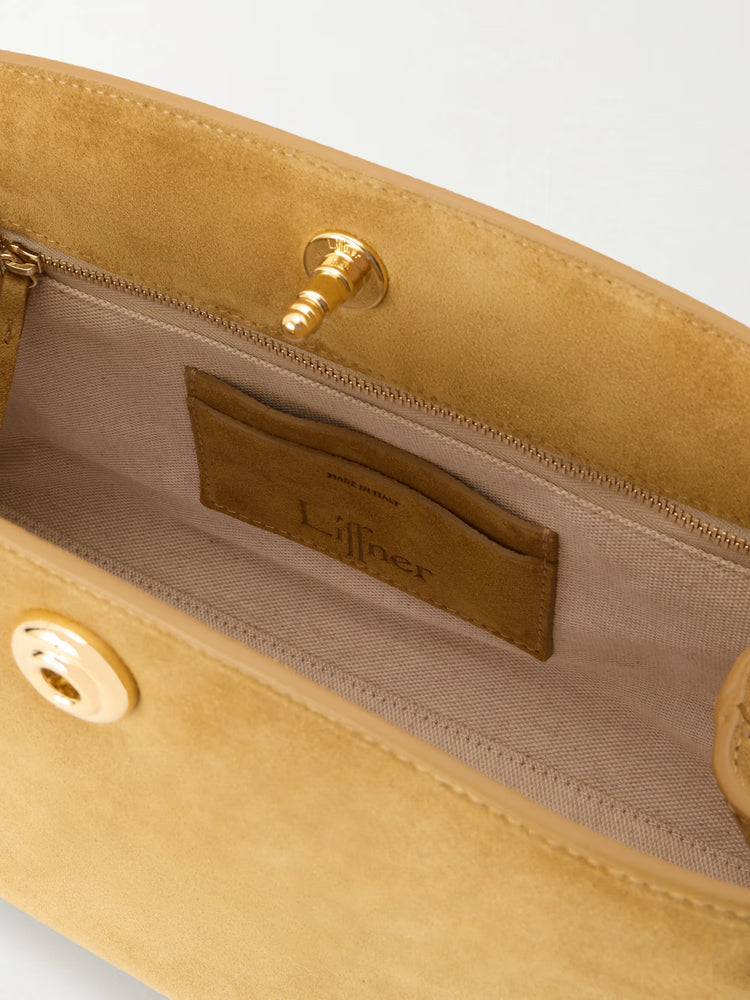 Liffner-Pushlock suede clutch_46376663163101300-dgallerystore