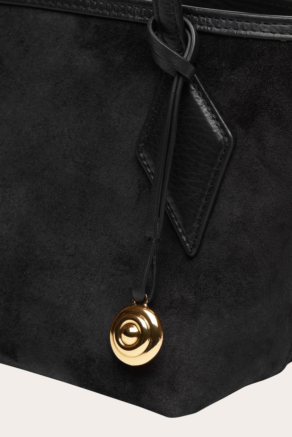 Liffner-Sprout tote large black suede-dgallerystore