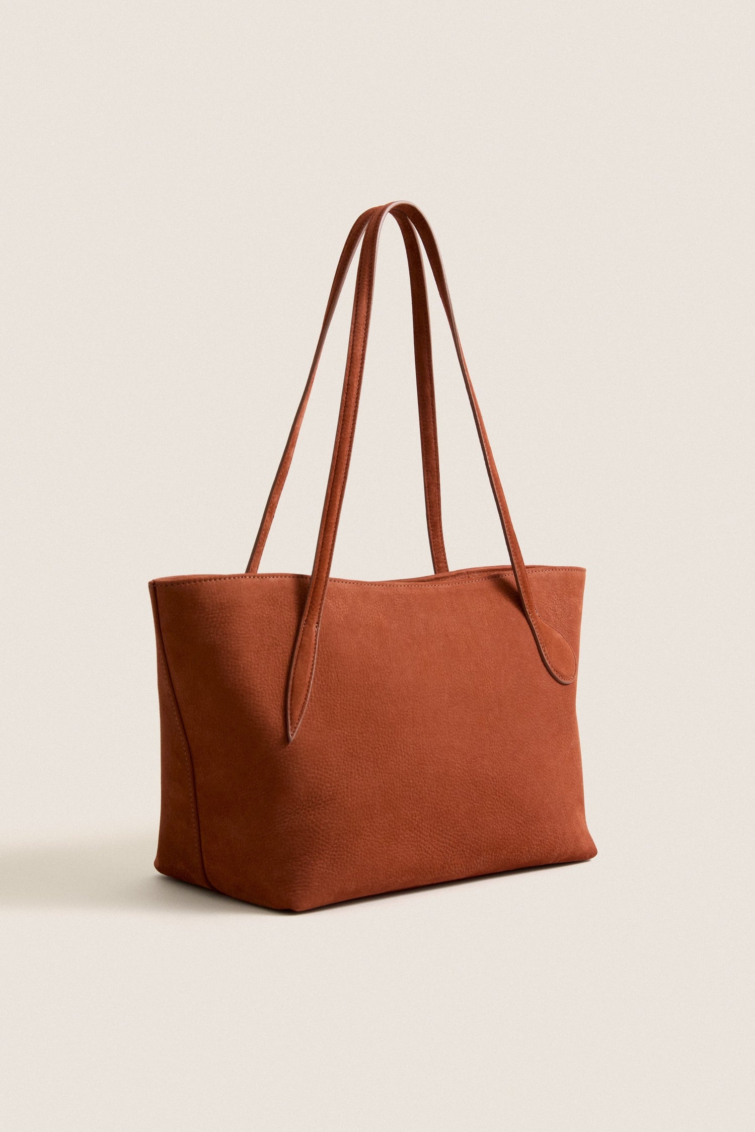 Liffner-Sprout tote midi nubuck rust-dgallerystore
