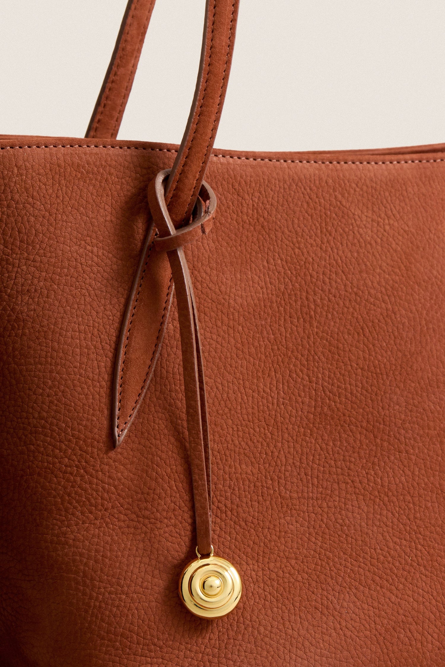 Liffner-Sprout tote midi nubuck rust-dgallerystore