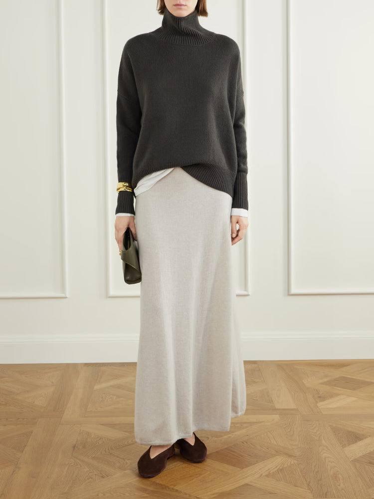 Lisa Yang-Heidi cashmere sweater dark fern-dgallerystore