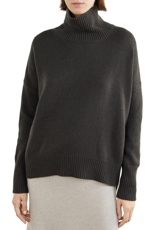 Lisa Yang-Heidi cashmere sweater dark fern-dgallerystore