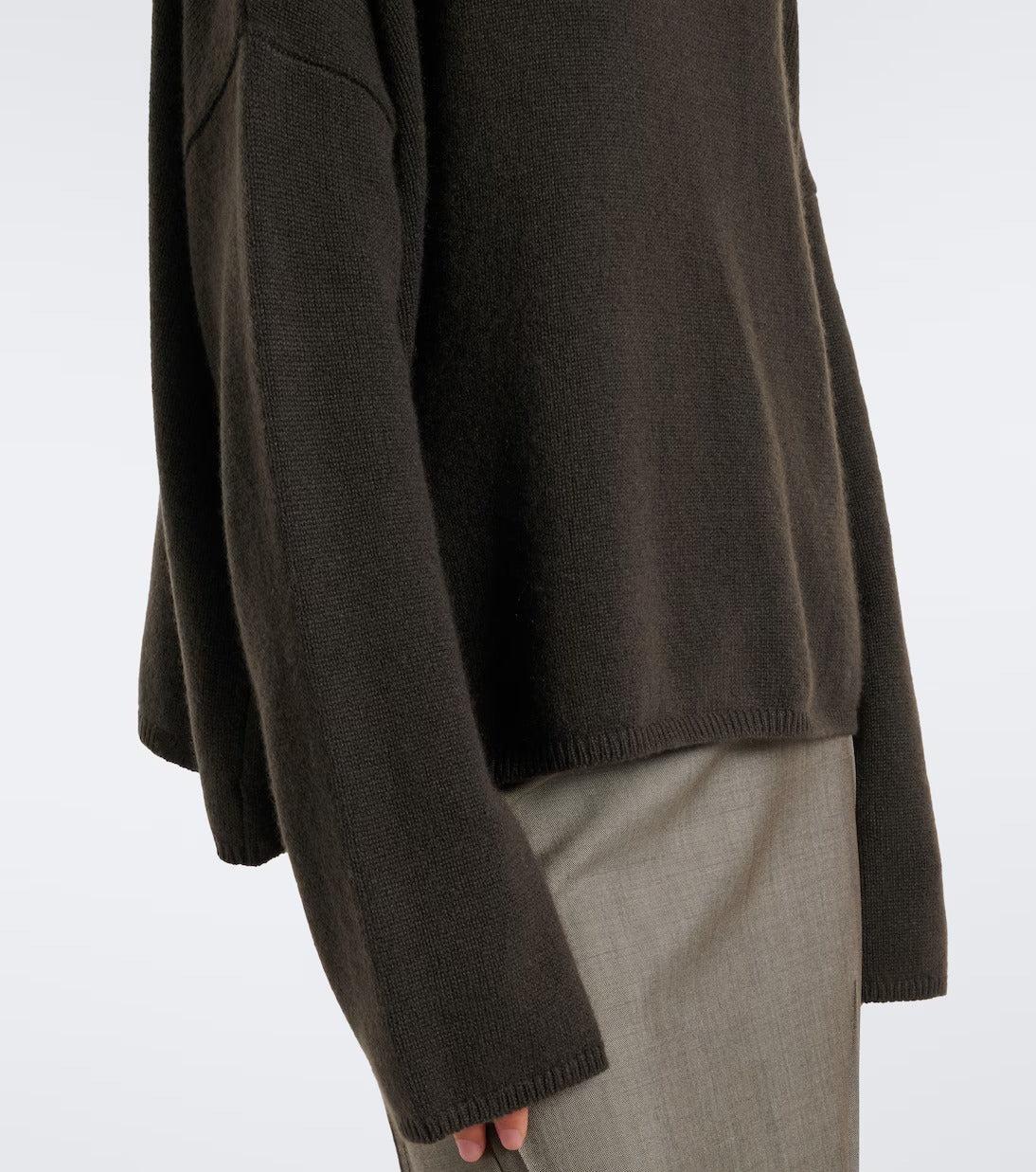 Lisa Yang-Lisa Yang Sandy Cashmere Sweater dark oak-dgallerystore