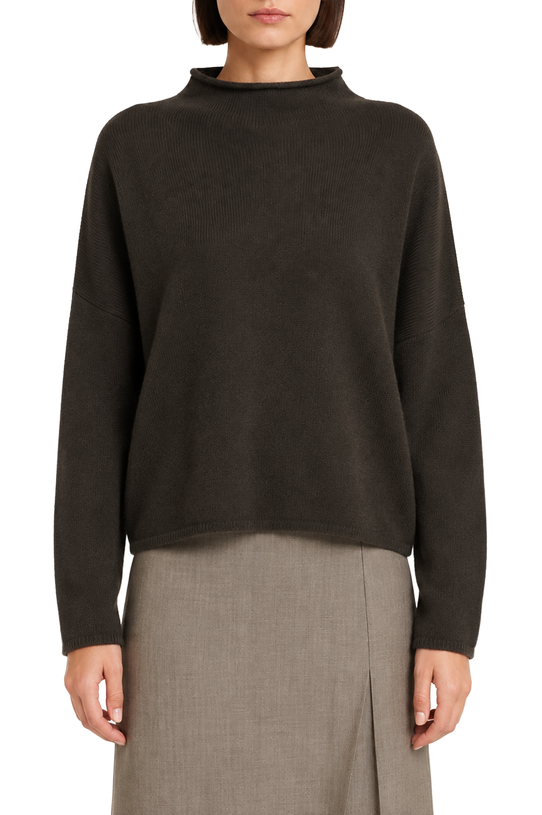Lisa Yang-Lisa Yang Sandy Cashmere Sweater dark oak-dgallerystore