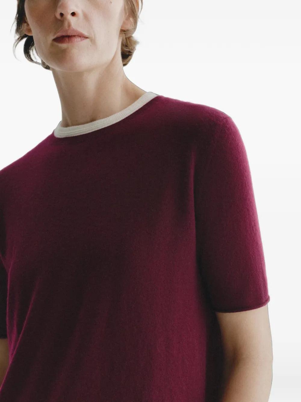 Lisa Yang-Lisa yang cila t-shirt deep plum-dgallerystore